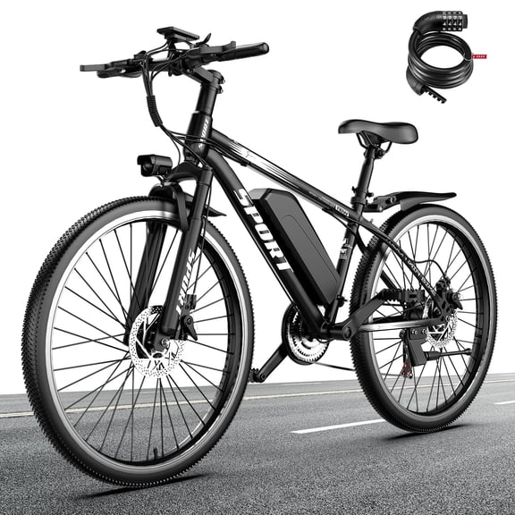 ASKGO Electric Bike, 26" 1500W Electric Mountain Bike, 22mph 55mile Range E bikes for Adults Men Women, 48V Removable Li-ion Battery, UL 2849 Certified