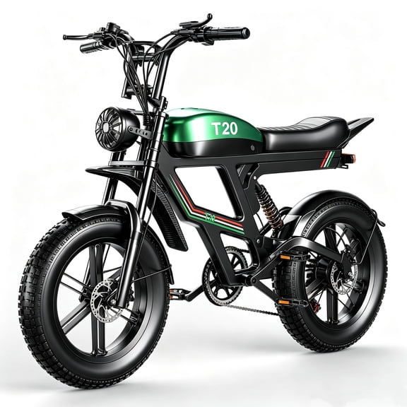 ASKGO Electric Bike for Adults, 2200W Peak Electric Dirt Bike, 48V/20AH Electric Motorcycle, 20"x4" Fat Tire, 65 Miles & 7 Speed & UL2849