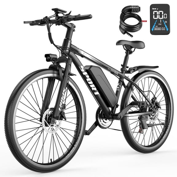 ASKGO G26 Electric Bike for Adults, 26" 500W Motor Electric Mountain Bike, Professional 7-Speed Gear, 48 10.4AH Removable Battery E Bike for Adults, UL 2849 Certification