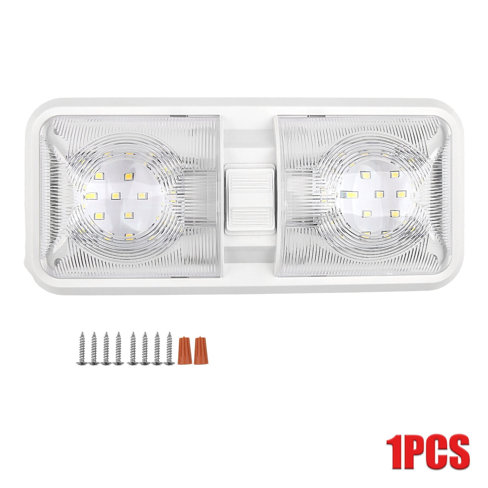 Led Lights For Rv ASKITO 1 Pcs 12V Led RV Ceiling Double Dome Light RV Interior Lighting ...