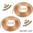 thumbnail image 1 of ASKITO 2 x Copper Nickel Brake Line Tubing Kit 3/16 OD 25 FT Coil Roll All Size Fitting, 1 of 9