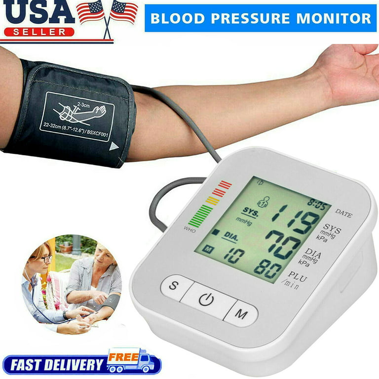Blood Pressure Monitor Upper Arm, Mebak Automatic Digital BP Machine Cuffs  for Home Use 
