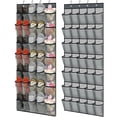 thumbnail image 1 of ASKITO Over The Door Shoe Organizer, 40 Grids Large Mesh Pockets with Hooks Hanging Shoe Rack Organizer for Closet Behind The Door, Multi-function Storage Holder for Entryway Bedroom Dorm, Gray, 1 of 8