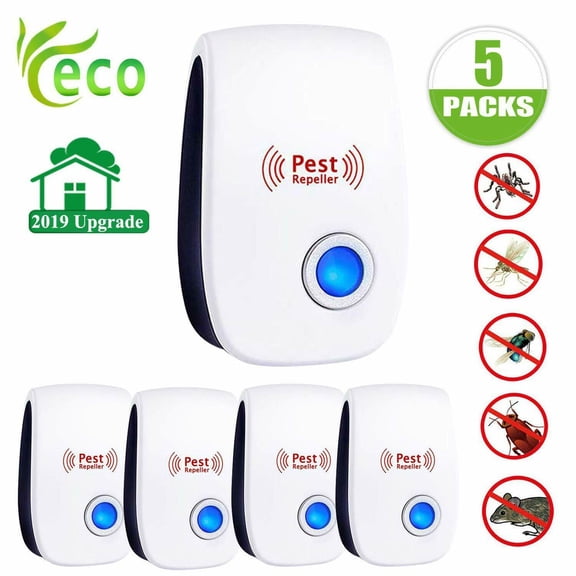 ASKITO Ultrasonic Pest Reject Electronic Pest Reject Home Control Bug Rat Spider Roaches 1-8pcs