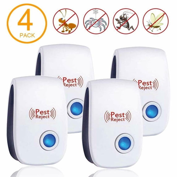 ASKITO Ultrasonic Pest Repeller Electronic Plug in Sonic Repellent pest Control for Bugs Mice Insects Spiders Mosquitoes