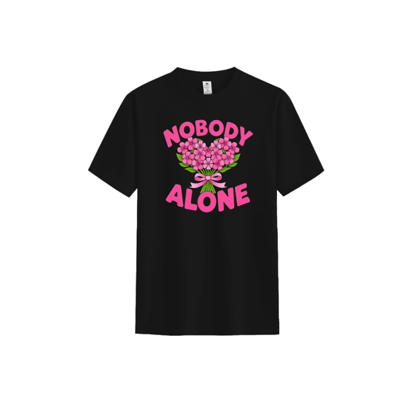 ASKITO Women's "Nobody Alone" Cotton Tee – Ultra-Breathable Comfort for Camping Adventures, Heartfelt Gifting & Everyday Warmth