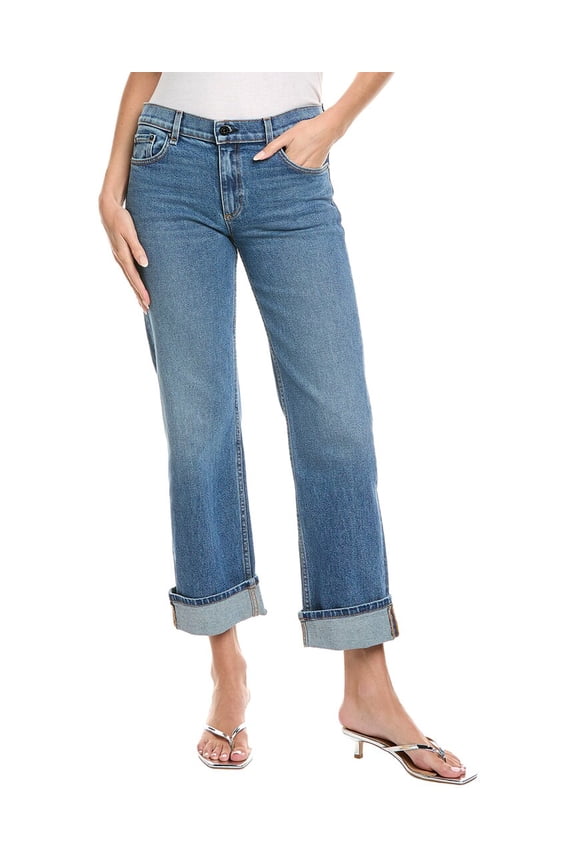 womens Cool Cat Flashback Straight Leg Jean, 24, Blue