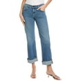 thumbnail image 1 of ASKK NY womens  Cool Cat Flashback Straight Leg Jean, 30, Blue, 1 of 3