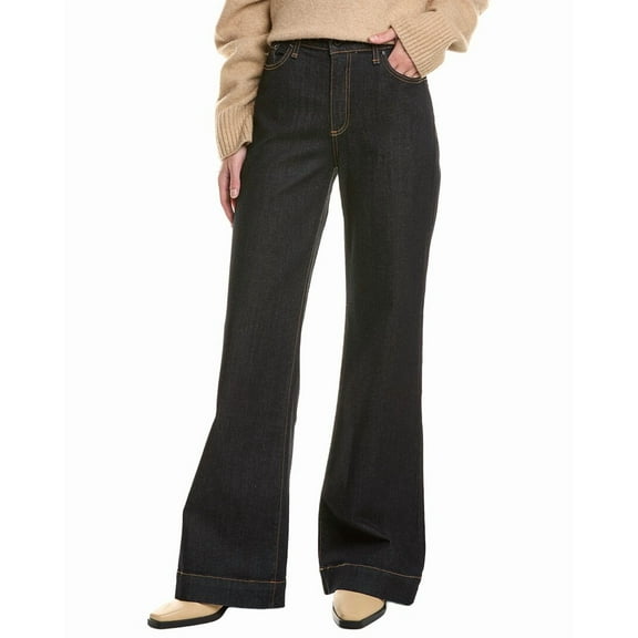 ASKK NY womens  Juniper Wide Leg Jean, 28, Blue