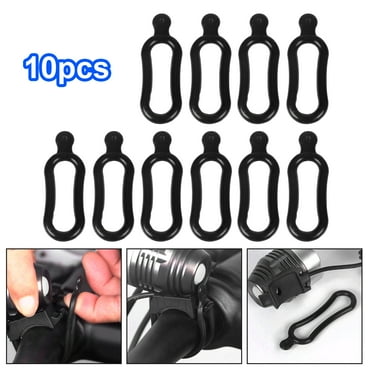 ASKMZ 10Pcs Bike Rubber Band High Elastic Convenient Portable Bicycle Torch Light Strap for Mountain Bike Bicycle Rubber Strap