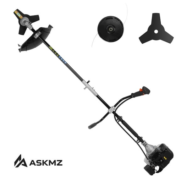 ASKMZ 52CC Gas Powered String Trimmer 2-Stroke Engine Lightweight Multi Cutting Head 70.87 Inch