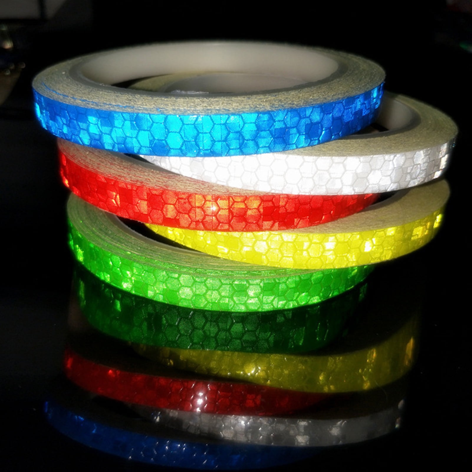 ASKMZ 8m Car Stickers Reflective Decoration Tapes Motorcycle Bike Body Rim Wheel Strip DIY Supply
