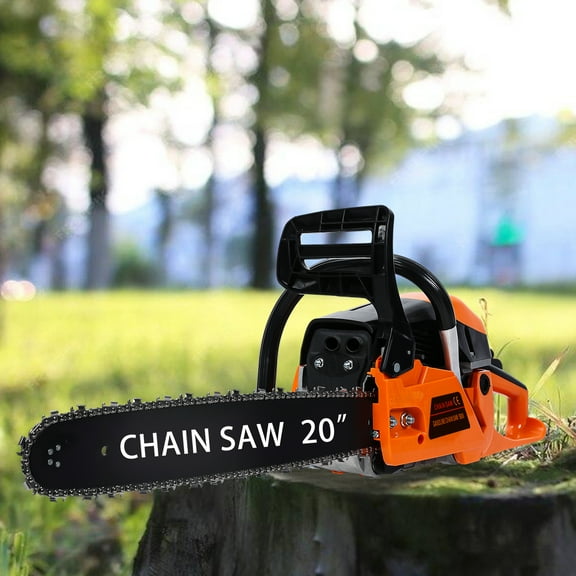 ASKMZ Gas Chain Saw, 20 Inch, Powerful 58CC, cordless, for cutting/trimming.