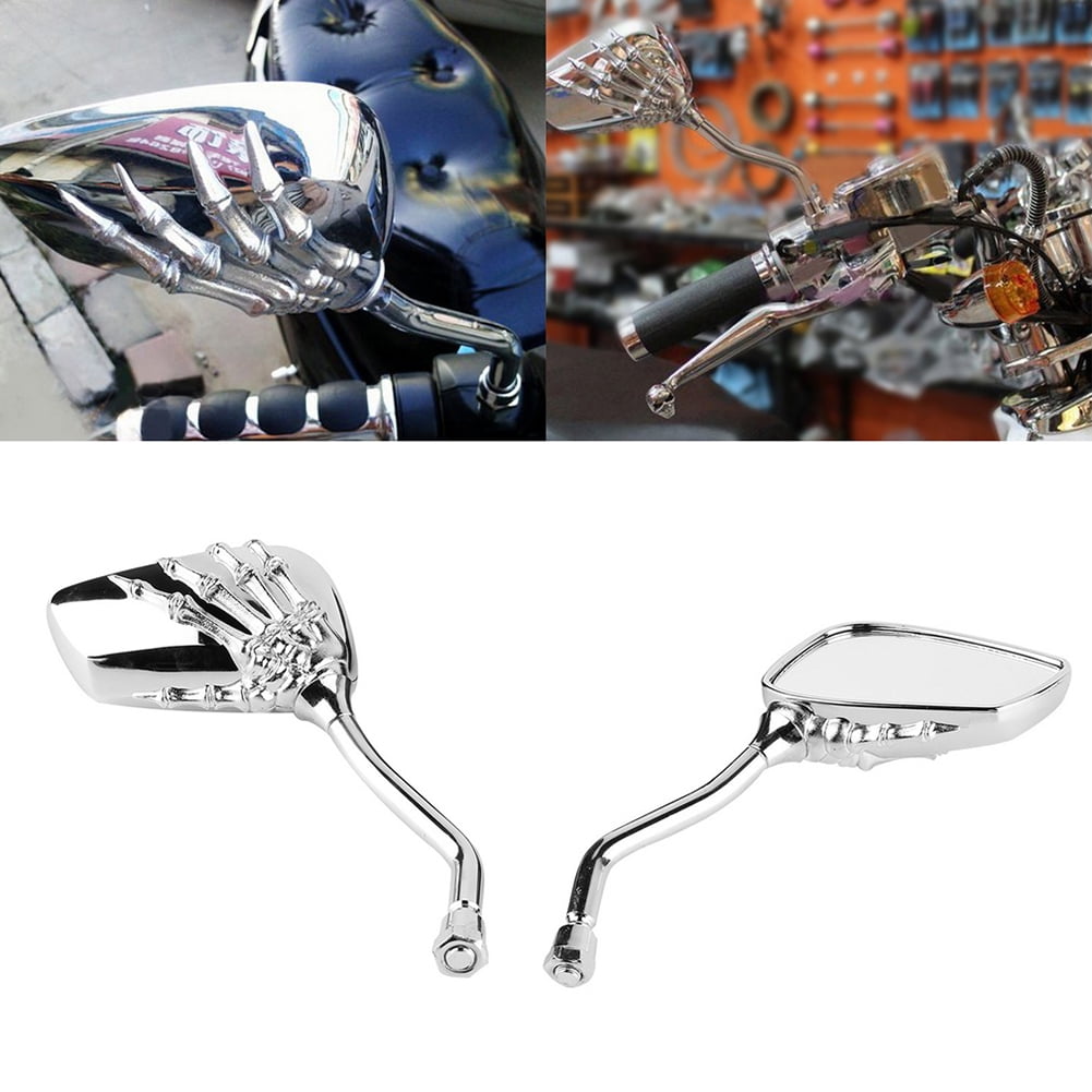Chrome Motorcycle Mirrors For Harley - 360 Adjustable Rear View For Sportster, Softail, Touring - View #8