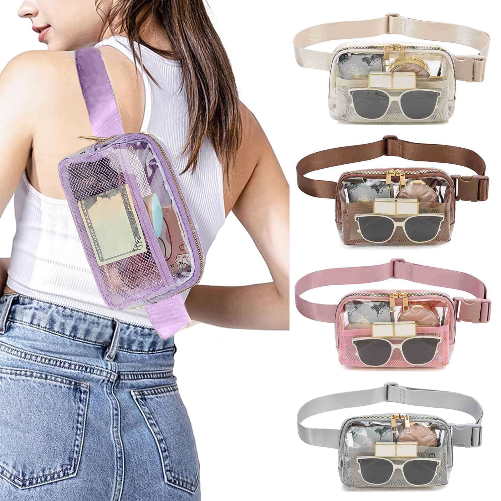 Cute clear fanny pack hotsell