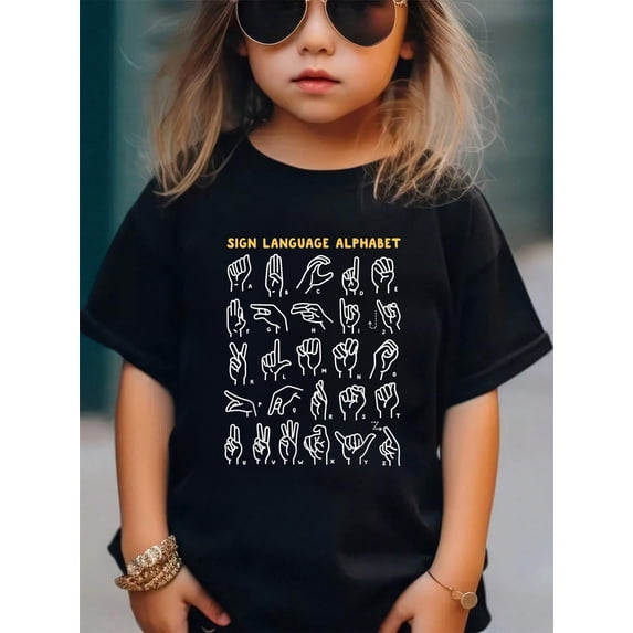 ASL ABC American Sign Language Alphabet Retro Deaf Awareness Men Women ...