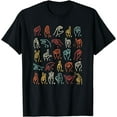 thumbnail image 1 of ASL ABC American Sign Language Alphabet Retro Deaf Awareness T-Shirt, 1 of 4