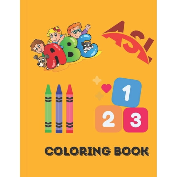 ASL Activity Coloring Book (Paperback)