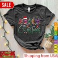 ASL Buffalo Plaid Christmas Sign Language T-Shirt - Walmart.com