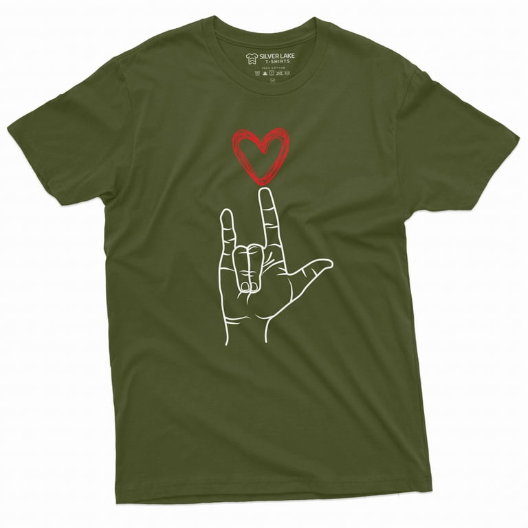 ASL Day T-shirt American Sign Language T-shirt Mens Womens Sign 