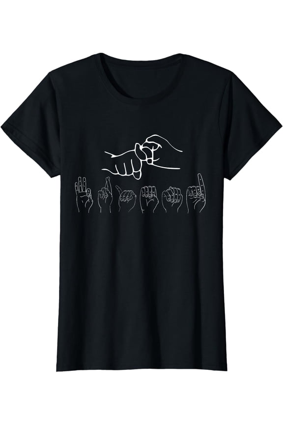 ASL Friend Cute ASL Themed Gift Sign Language Pride T-Shirt