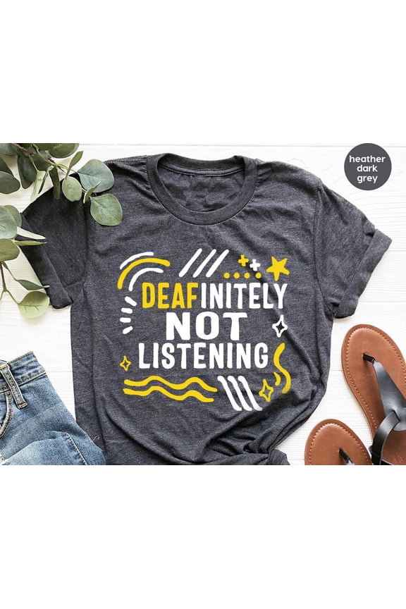 ASL Gifts Deaf Awareness Shirt ASL Graphic Tees Deaf Community ASL Interpreter Outfit Wome