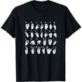 thumbnail image 1 of ASL Hand Alphabet American Sign Language T-Shirt, 1 of 4