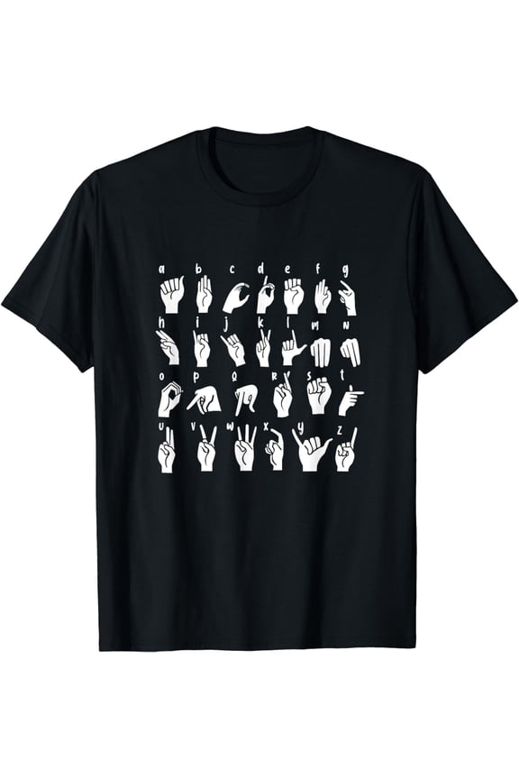 ASL Hand Alphabet American Sign Language T-Shirt