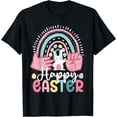 thumbnail image 1 of ASL Happy Easter Sign Language Signing Hands Easter Bunny T-Shirt, 1 of 3