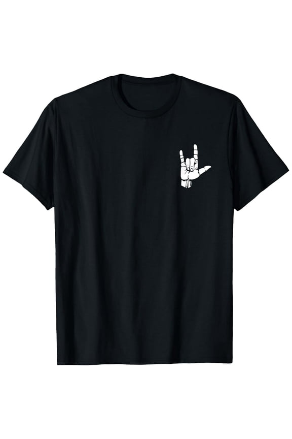 ASL I Love You T-Shirt Gift American sign Language Tee T-Shirt men and women can wear,black,white,creative gift