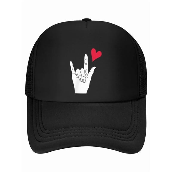 ASL Love American Sign Language Gift Baseball Cap