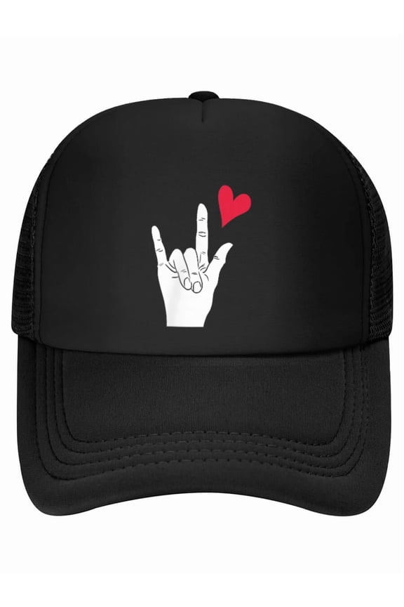 ASL Love American Sign Language Gift Baseball Cap