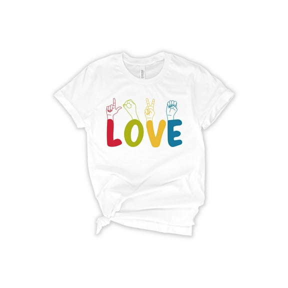 ASL Love T-Shirt, Love Sign Language, I Love You T-Shirt, Valentines Day T-Shirts, Kindness T-Shirt, Unisex T-Shirt