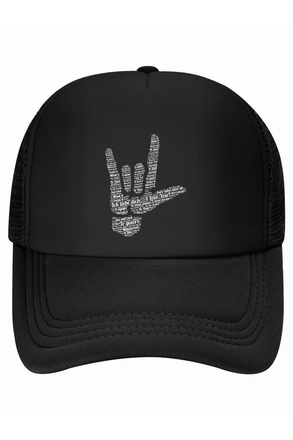 ASL Sign, I Love You in 40 Different Languages, ASL Baseball Cap