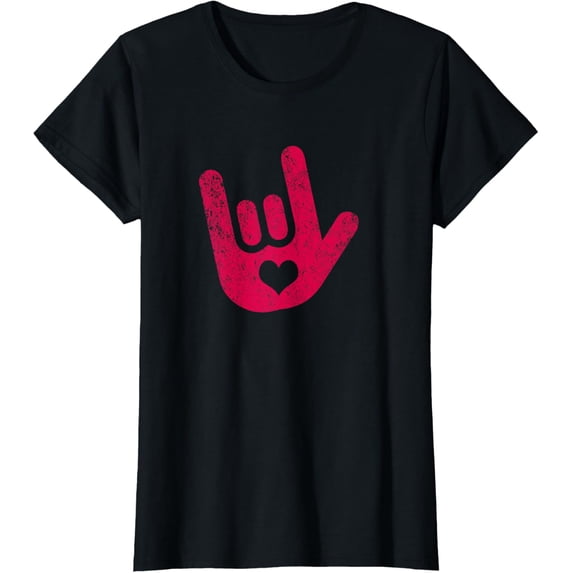 ASL Sign Language "I Love You" Sign T-Shirt T-Shirt