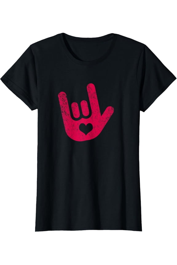 ASL Sign Language "I Love You" Sign T-Shirt T-Shirt
