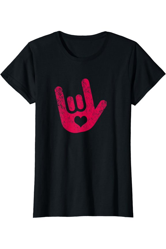 ASL Sign Language "I Love You" Sign T-Shirt
