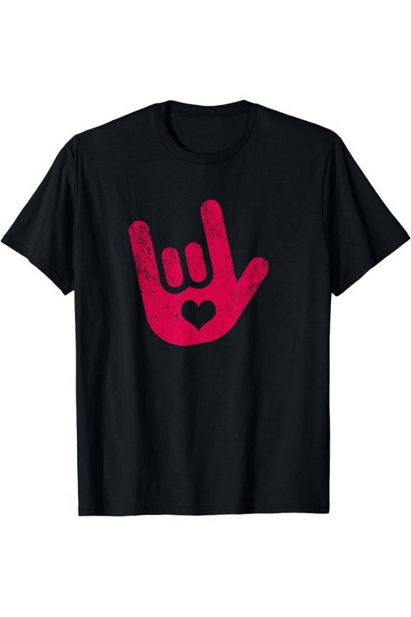 ASL Sign Language "I Love You" Sign T-Shirt