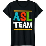 ASL TEAM Fashion Casual Printed Unisex T-Shirt Lightweight Top