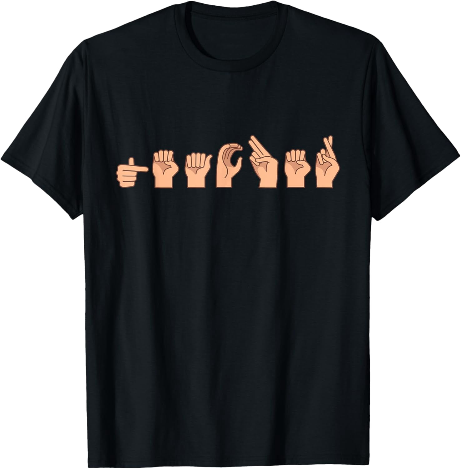 ASL Teacher Sign Language Hand Signs Deafness T-Shirt - Walmart.com