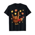 thumbnail image 1 of ASL Tukey American Sign Language I Love You Thanksgiving T-Shirt, 1 of 5