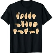 ASL Words given shape American Sign Language T-Shirt