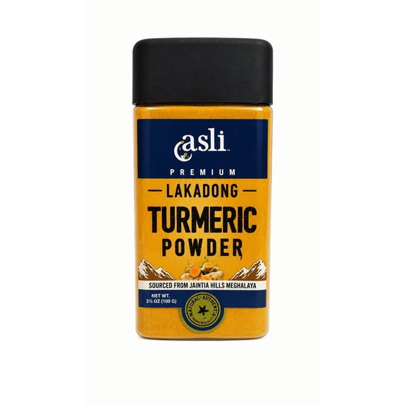 ASLI Premium Lakadong Turmeric Powder, 200 g High Curcumin Ground Turmeric, Pure Natural Spice for Cooking, Golden Milk, Smoothies & Herbal Drinks