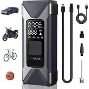 ASMAX T10 Portable Tire Inflator Air Compressor,160 PSI Cordless Air Pump with 7500mAh Battery and Auto Shut-off for Car,Motorcycle,Bike and Balls