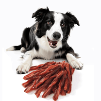 ASMPET Twist Dog Treats, Beef, Chicken and Duck Jerky Chew for Small Medium Large Dog, 10.5 oz