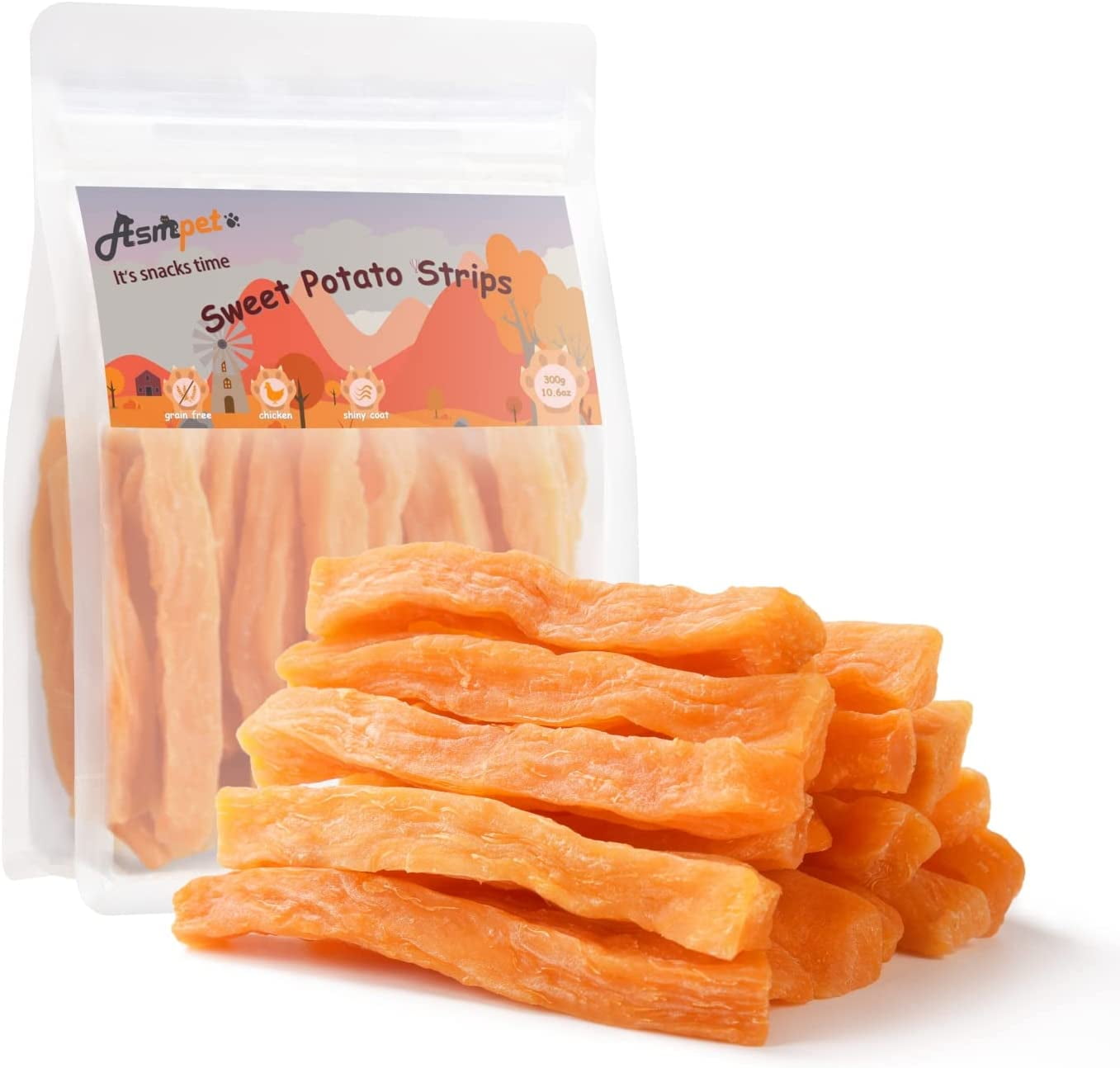 ASMPET Sweet Potato Dog Treats, Natural Snack Chews for All Dogs, 29pcs, 11oz - Shop  Black Friday Deals for 2024!