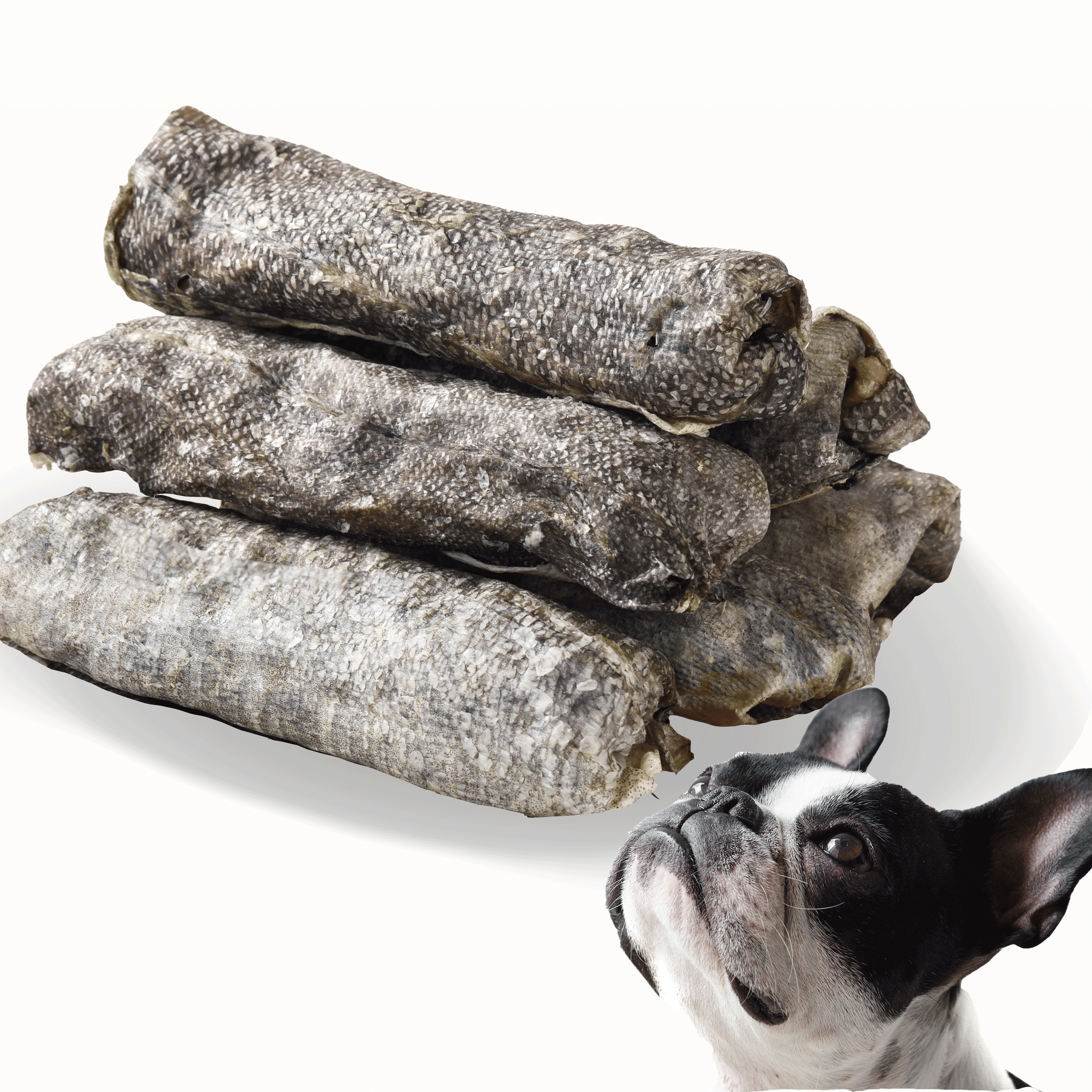 Dog Cod Filet ASMPET Rawhide Free Dog Treats, Natural Teeth Cleaning Cod Fish Skin ...
