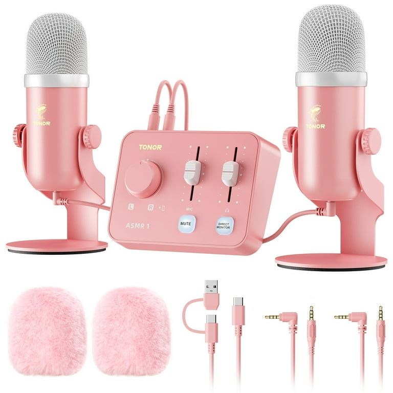 ASMR Microphone Equipment Bundle with Audio Interface, Immersive