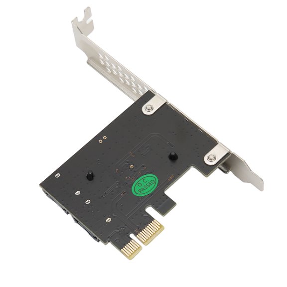 ASMedia ASM1061 PCIe to 3.0 Controller Card with 6Gbps Speed, AHCI/IDE Support, Plug and Play for Desktop PC, Includes Short Baffle