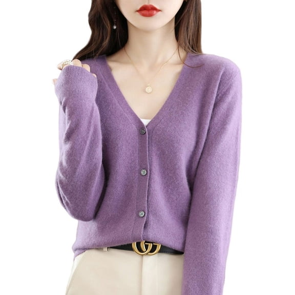 ASNE womens Wool Cardigan, 10